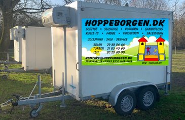 Lej køle- frysetrailer - udlejning - Find køletrailer| Hoppeborgen.dk ved Randers og Aalborg